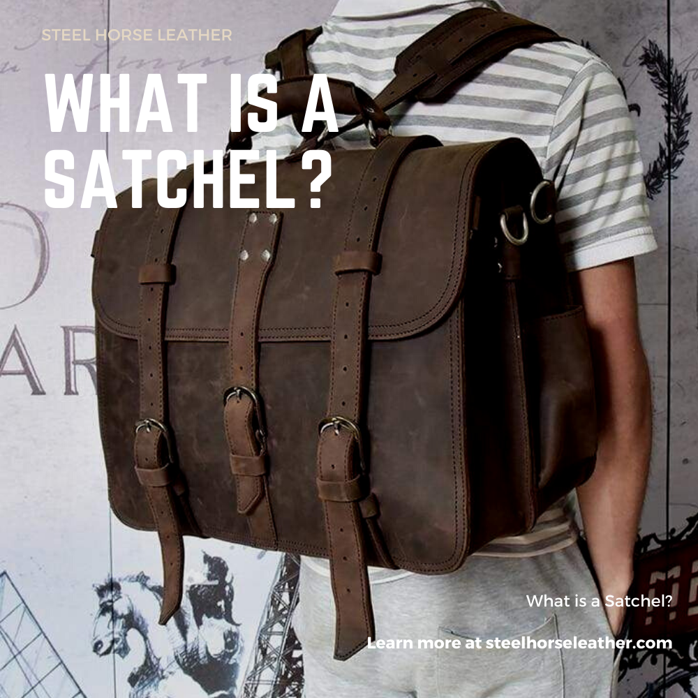 Vintage Style Leather Satchel | art-kk.com