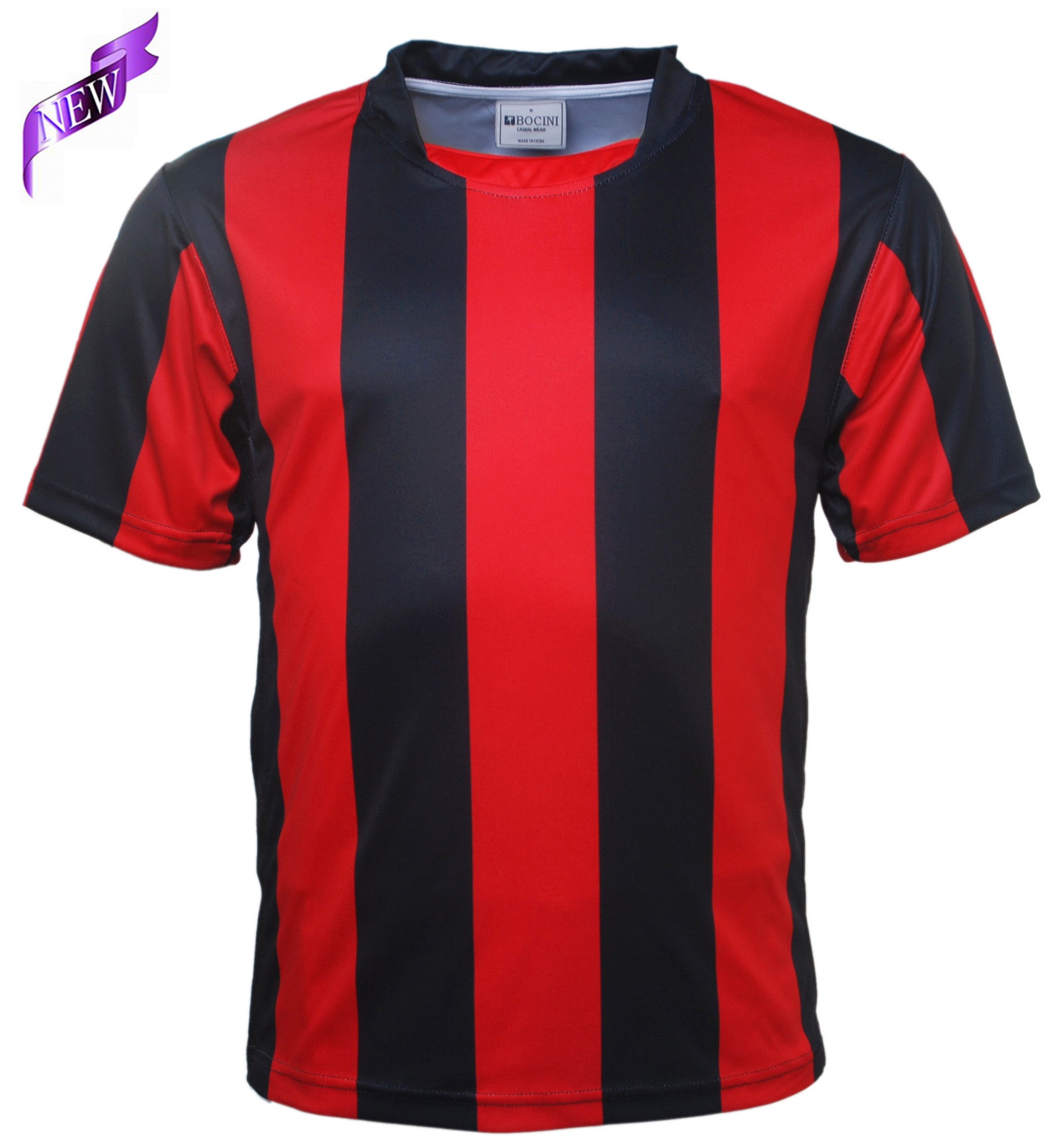 black and red football jersey