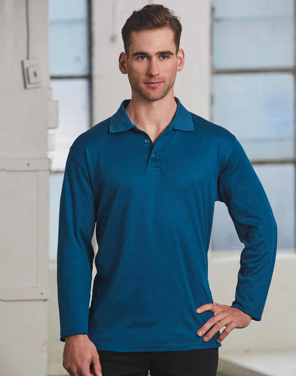 long sleeve polo uniform