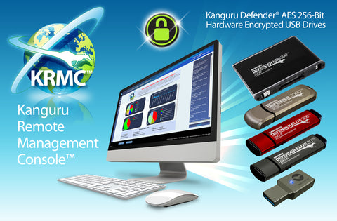 Kanguru Remote Management Console (KRMC) provides IT Security Admins a robust solution to meet today's high-end data security demands, allowing them to easily manage and monitor their encrypted USB devices containing sensitive data around the world.