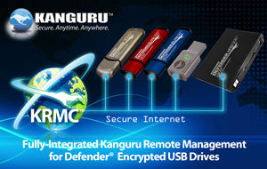 Kanguru remote management and password recovery for hardware encrypted USB