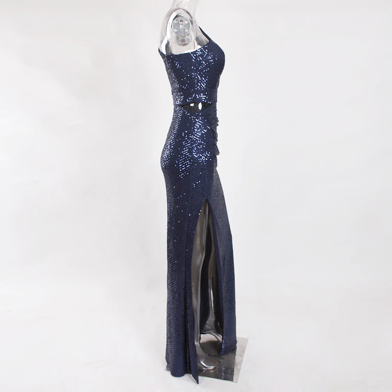 Felicia Sequins Gown - Navy