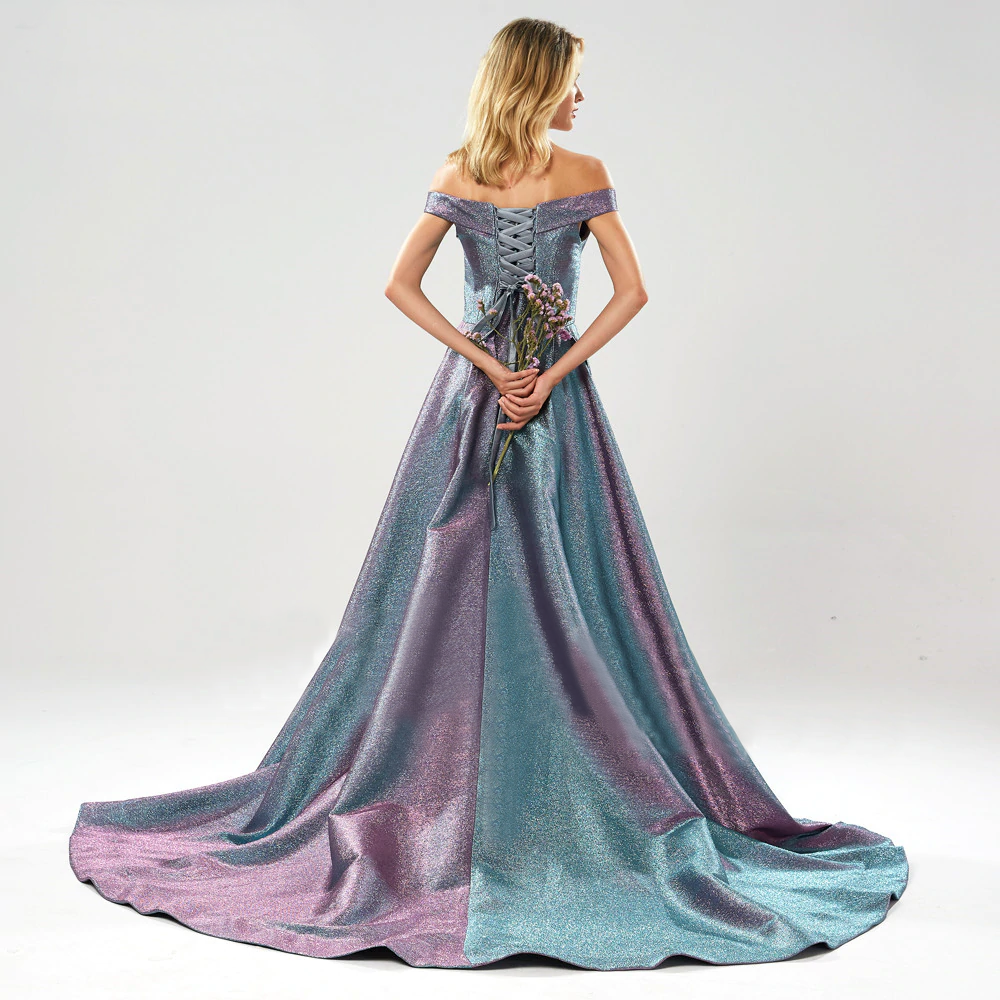 Karla Gown - Metallic Blue