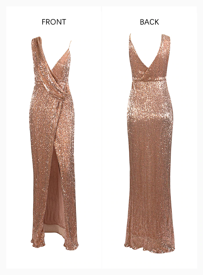Misha Sequins Gown - Champagne – Micaah