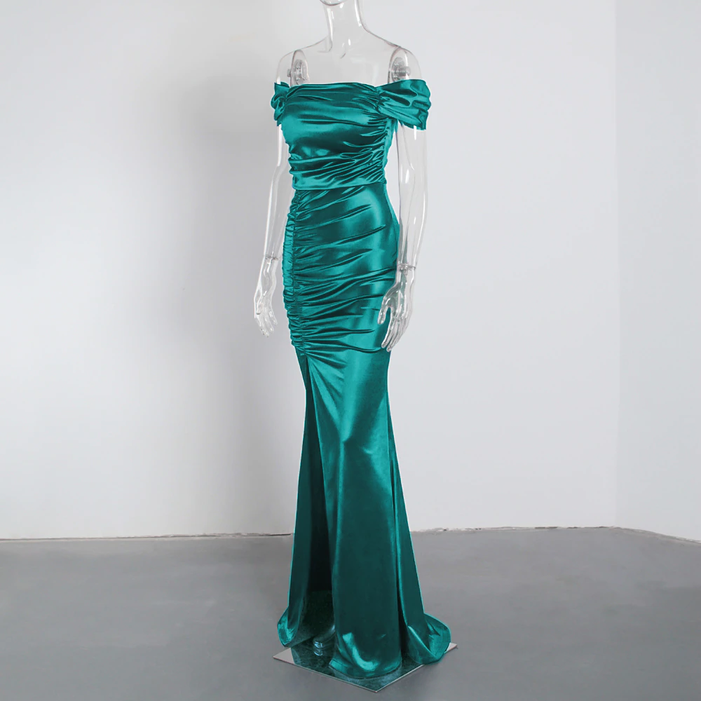 Monique Green Satin Gown