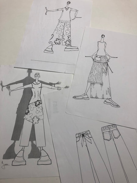 fashion sketches, australian design