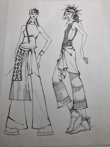 fashion sketch, australian clothing designer