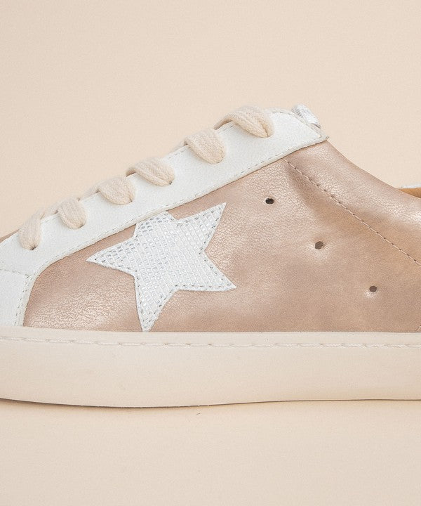 rose gold star sneakers