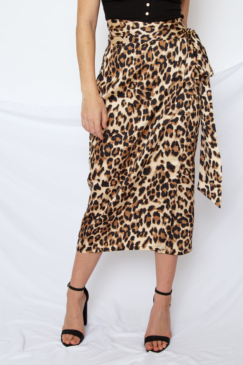 leopard skirt wrap