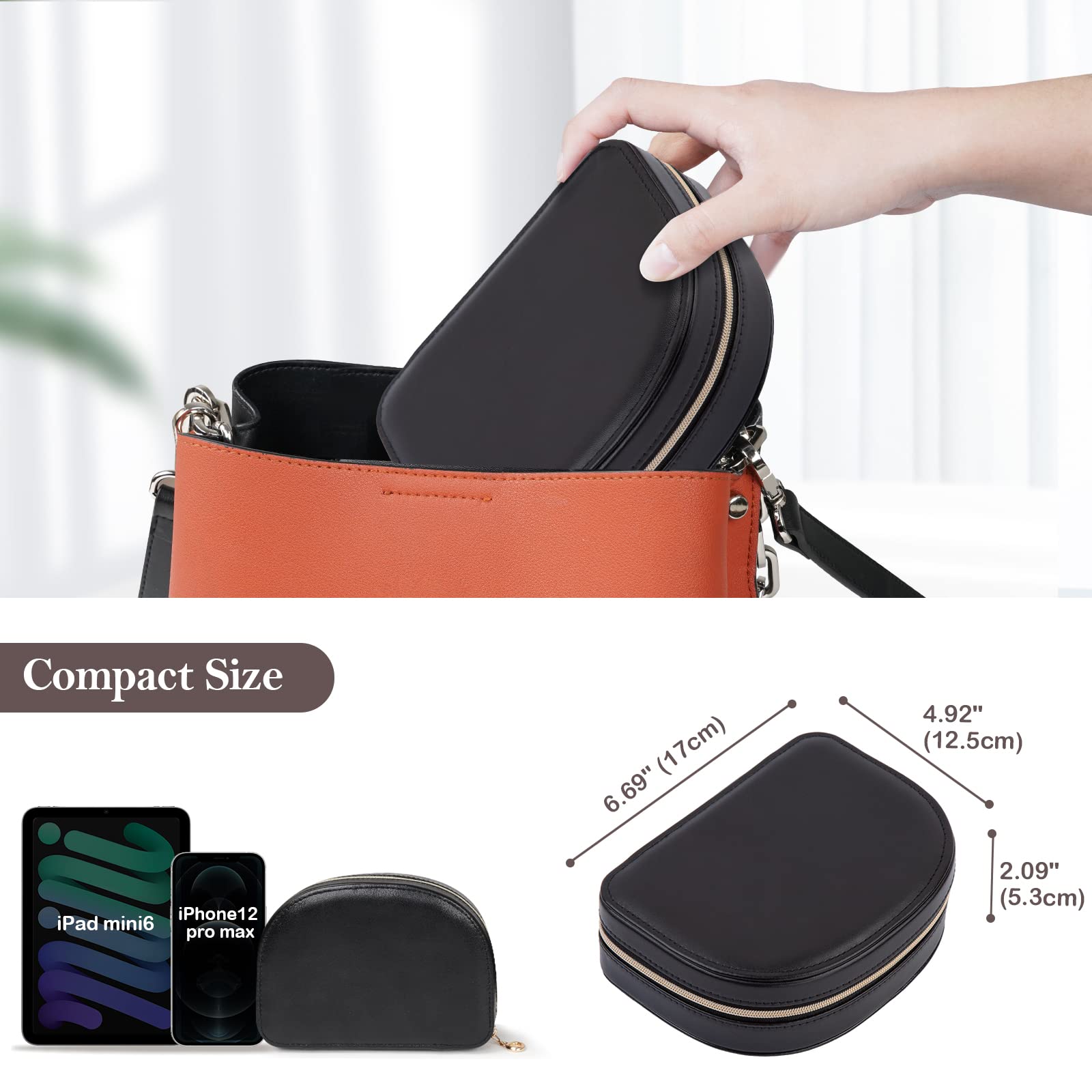 Soft Padded Travel Jewelry Case