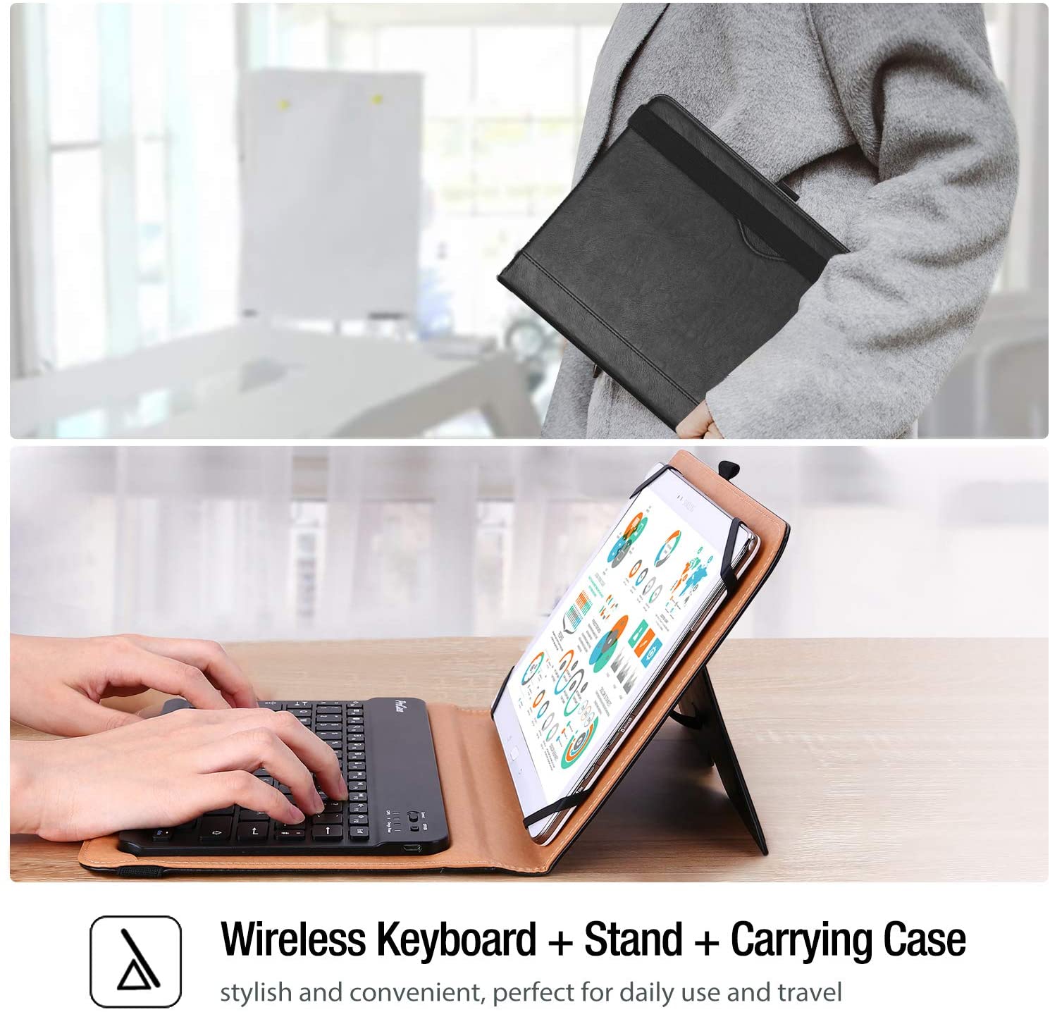 Universal Keyboard Case for 9-10.5 inch Tablet | ProCase – Procase