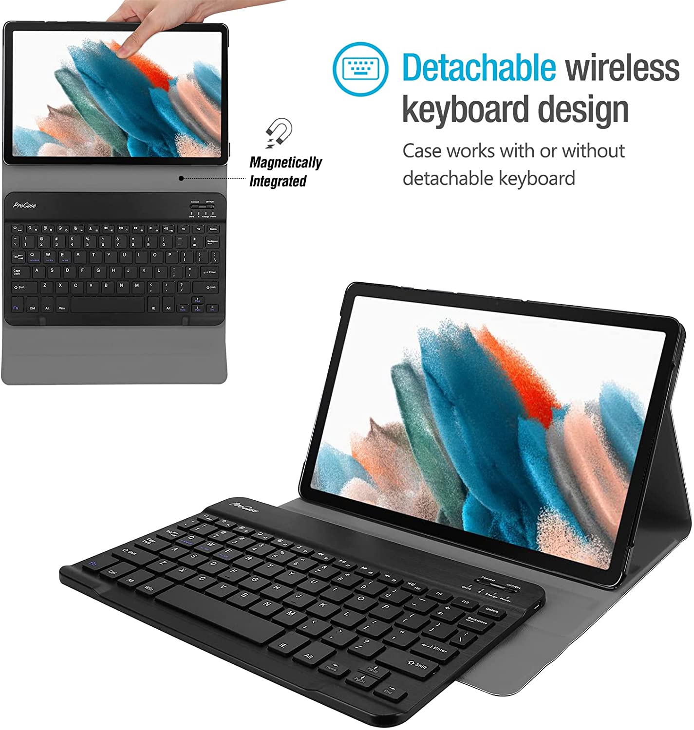 Product informeel bijgeloof Galaxy Tab A8 10.5 Inch 2022 Keyboard Case SM-X200 X205 X207 | Procase