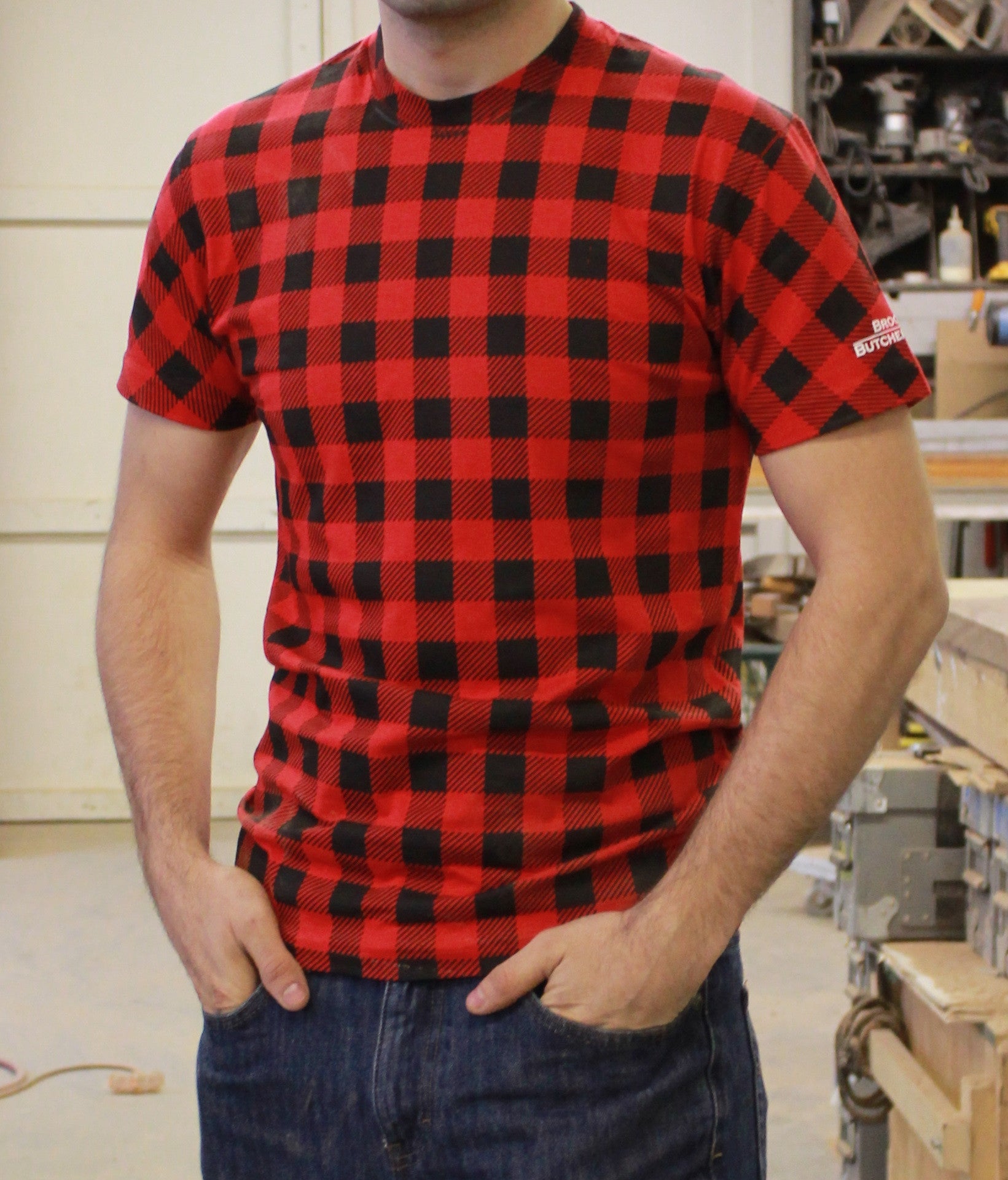 red flannel t shirt