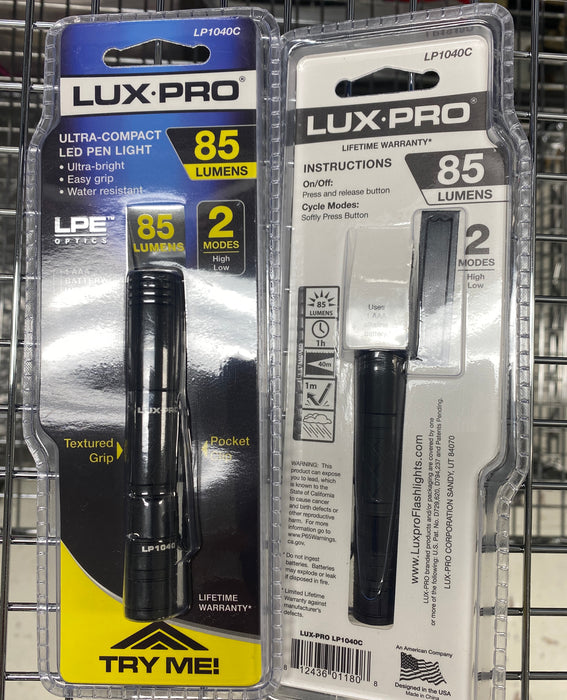 LUX-PRO Tac Pen 1040 LED Flashlight — Special Operations Equipment
