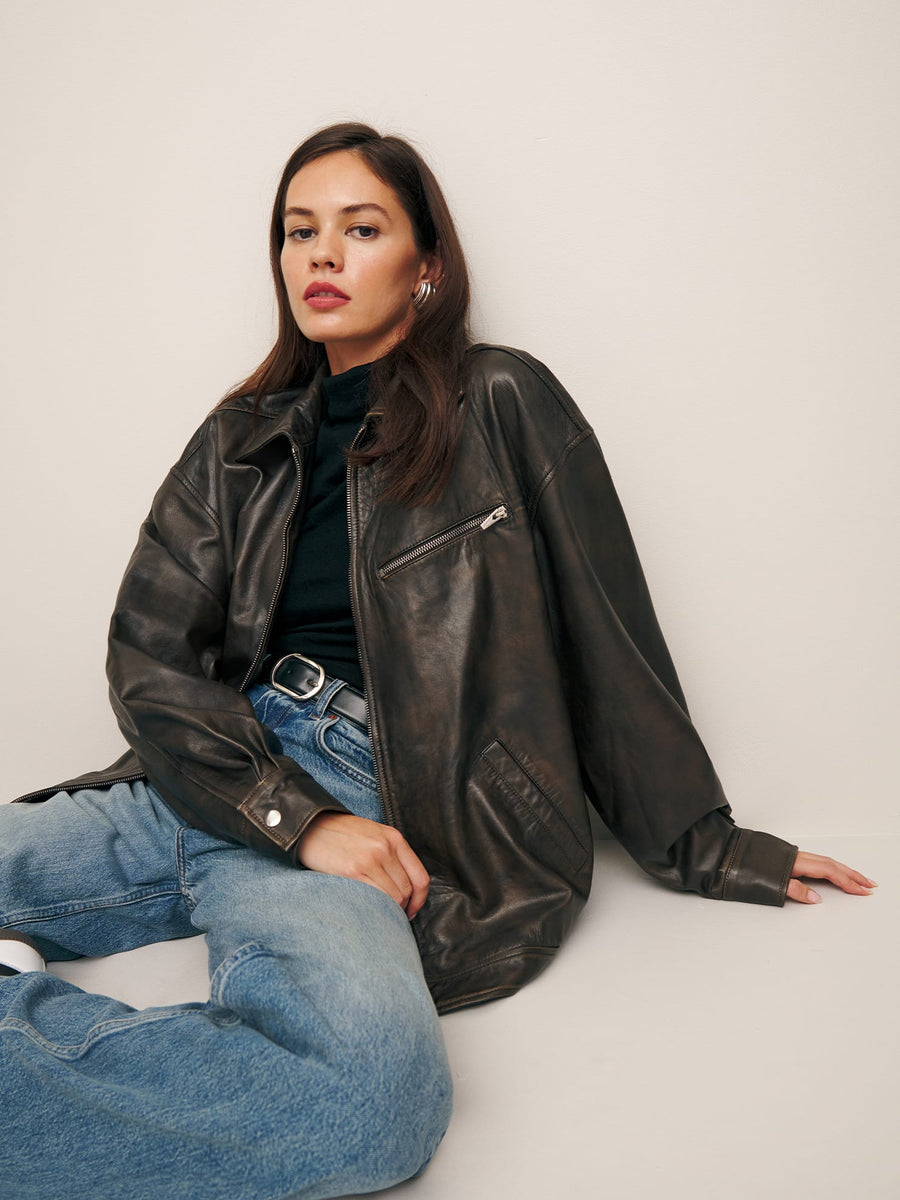 Veda x Ref Marco Leather Bomber Pitstop