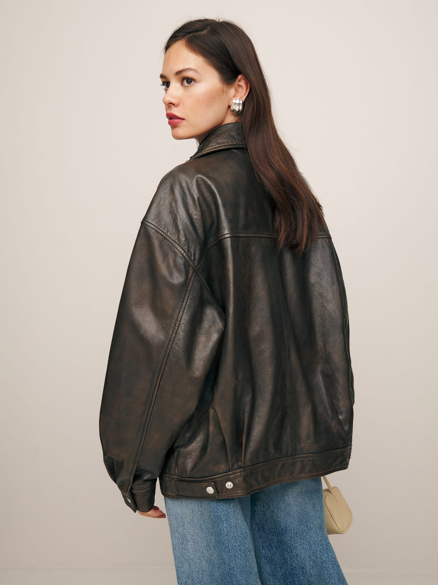 Veda x Ref Marco Leather Bomber Pitstop