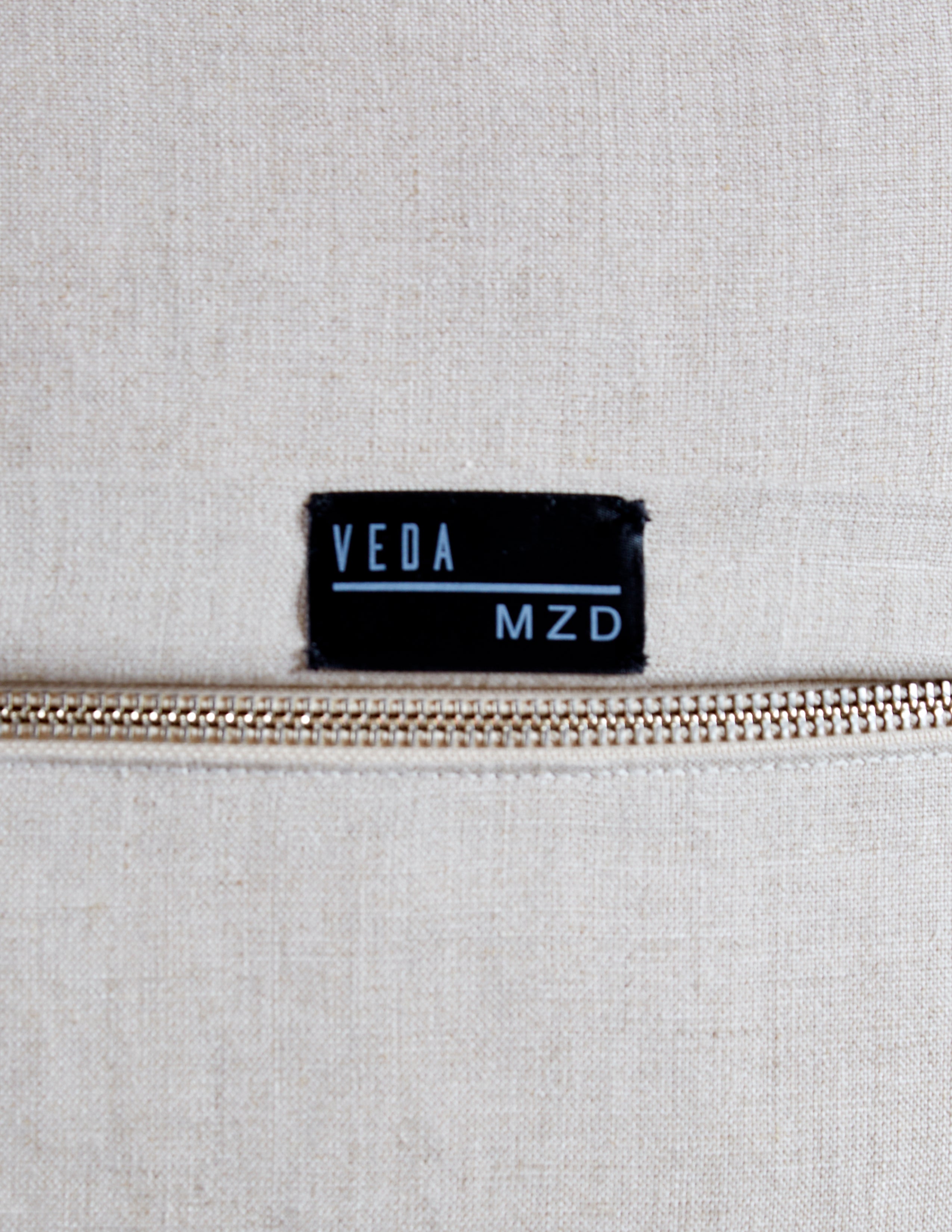 Veda x MZD Shearling Squares Pillow Nero/Quartz