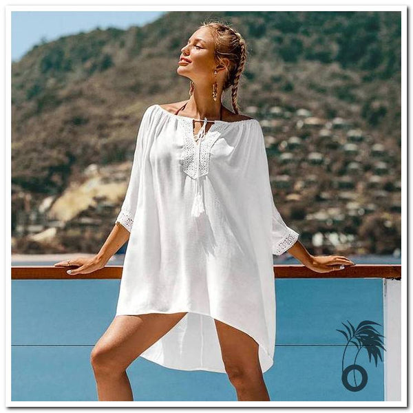 Robe plage blanche | Larobedeplage.fr