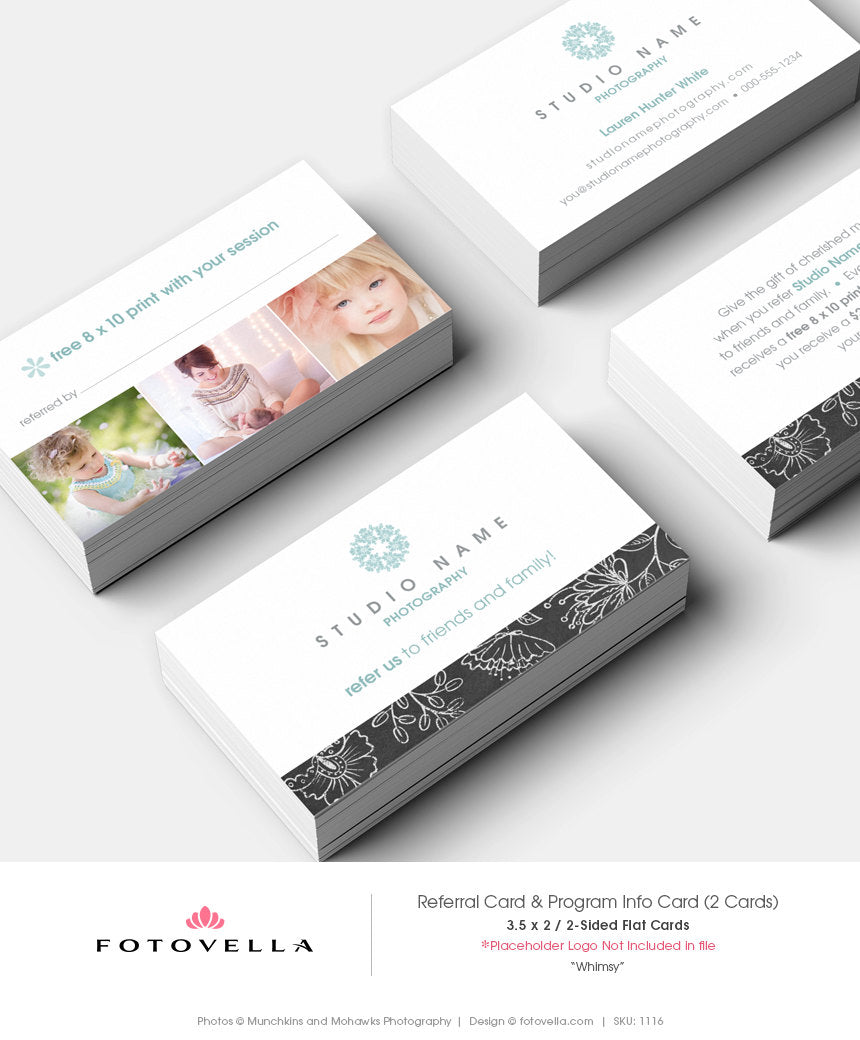 Photography Referral Card Photoshop Template - 23 For Referral Card Template Free