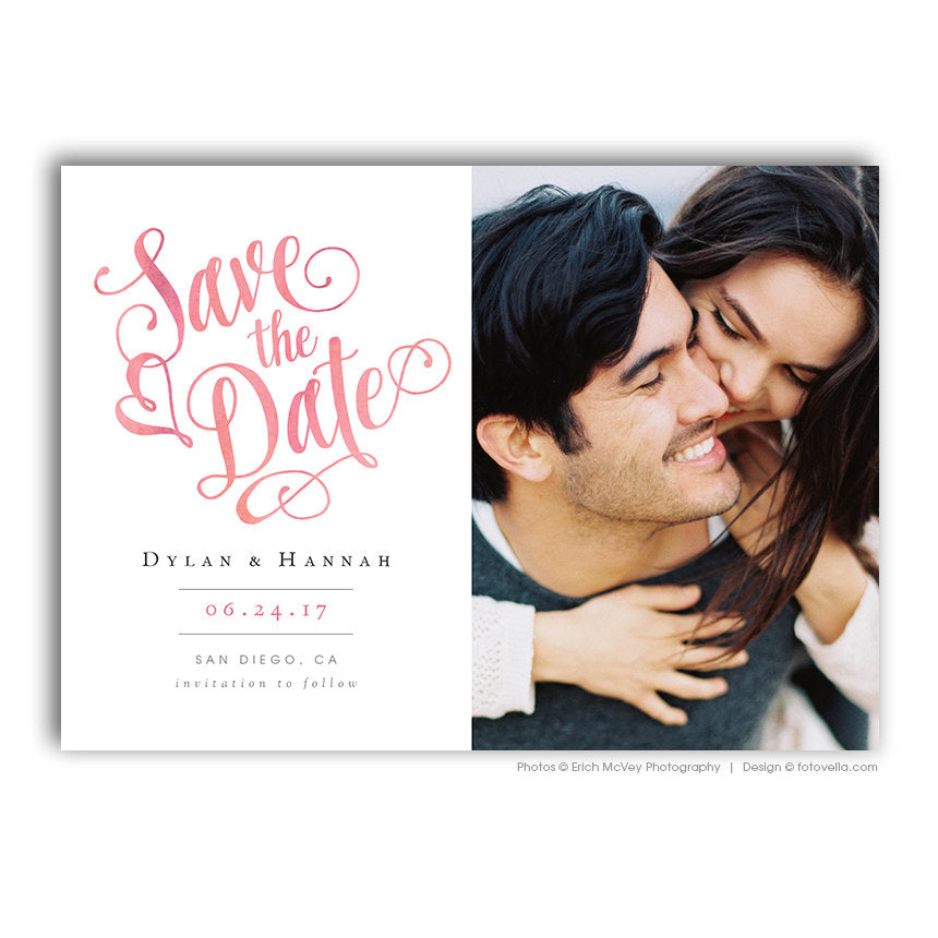 Download Save The Date Template 5x7 Photo Card Photoshop Template Dylan H Bp4u Guides