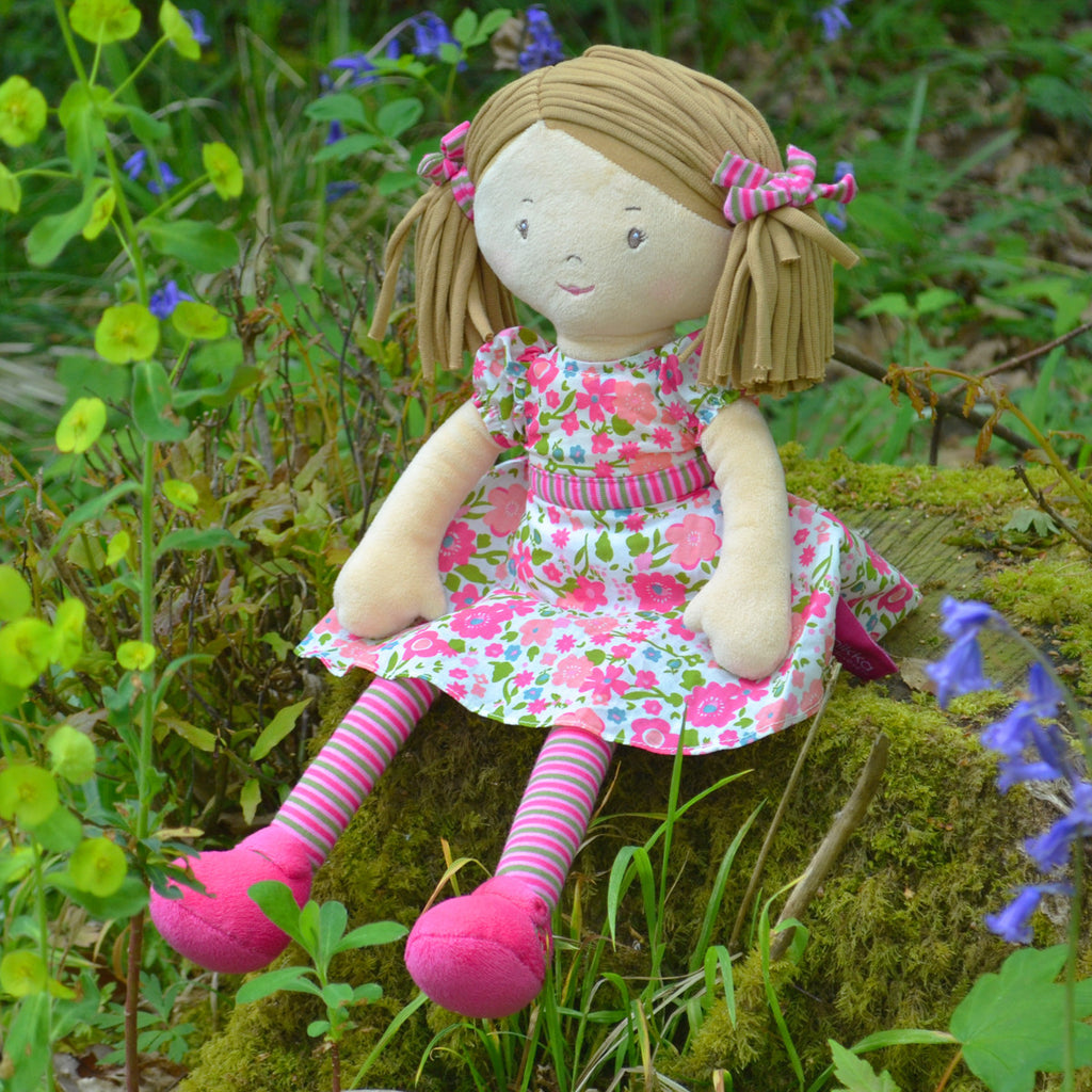 personalised rag doll suitable from birth