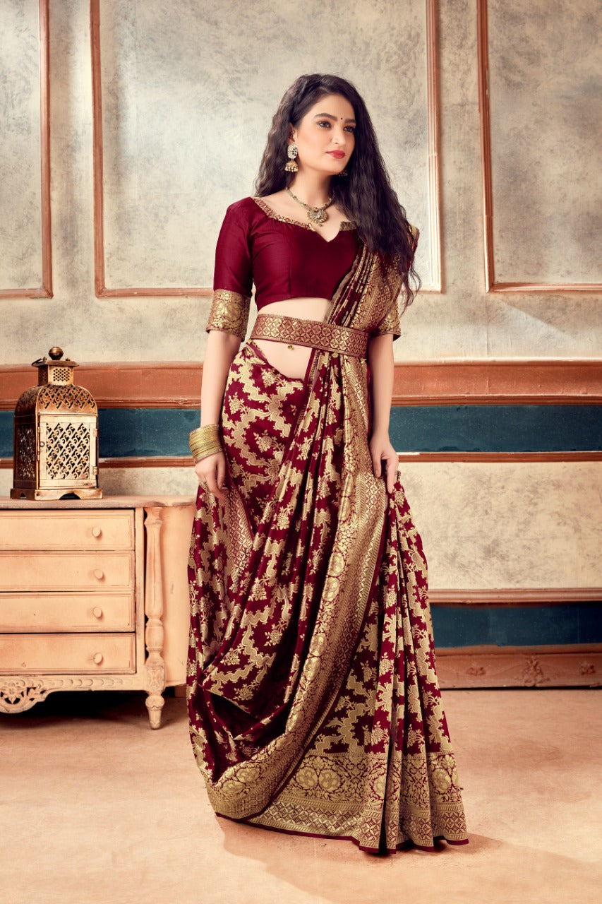 Buy VAMA Embroidery Cloth kamarpatta Golden Zari Belly waist Saree Belt  Kamarbandh vaddanam for Sarees & Lehangas (Stretchable Size 30-40 inches  only) Online at Best Prices in India - JioMart.