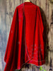 Dark Red Swarovski Crystal Work Velvet Dress Material