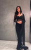 Black Sequins Embroidered Net Party Wear Sarees Online