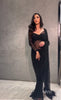 Black Sequins Embroidered Net Party Wear Sarees Online