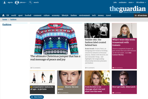 The Gaurdian newspaper article on the multicultural christmas jumper