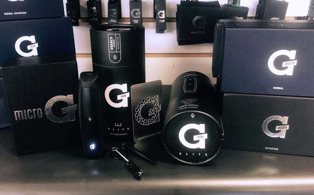Selection of G Pen Vaporizers Sold at Octopus Garden Locations