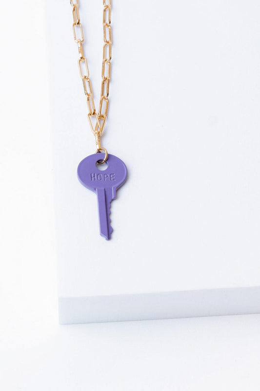 The Giving Keys Dark Bronze Key Necklace