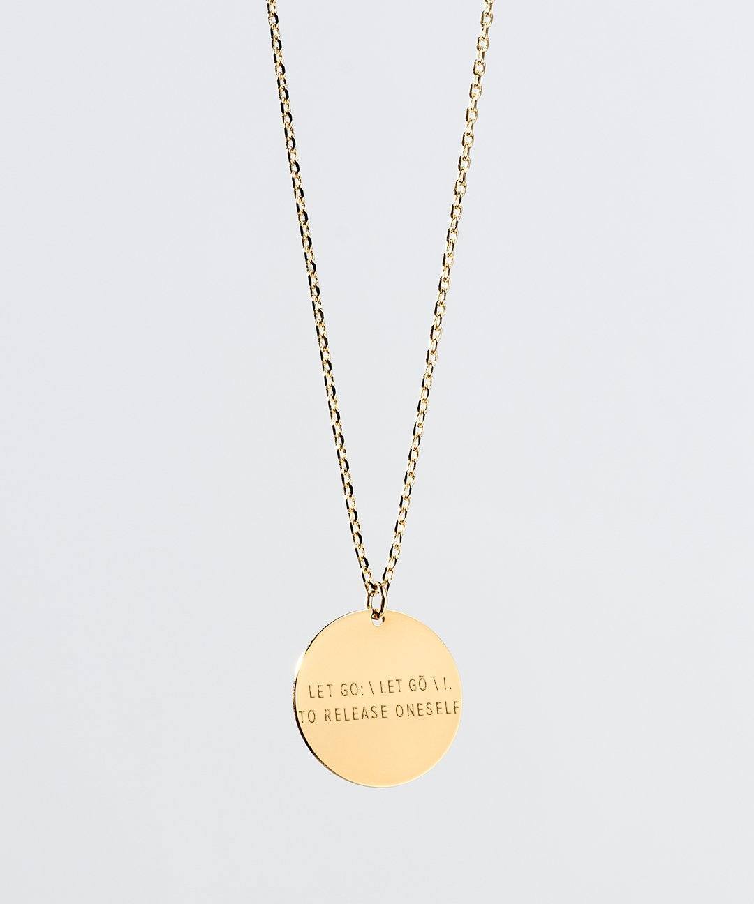 LET GO Definition XL Disc Necklace