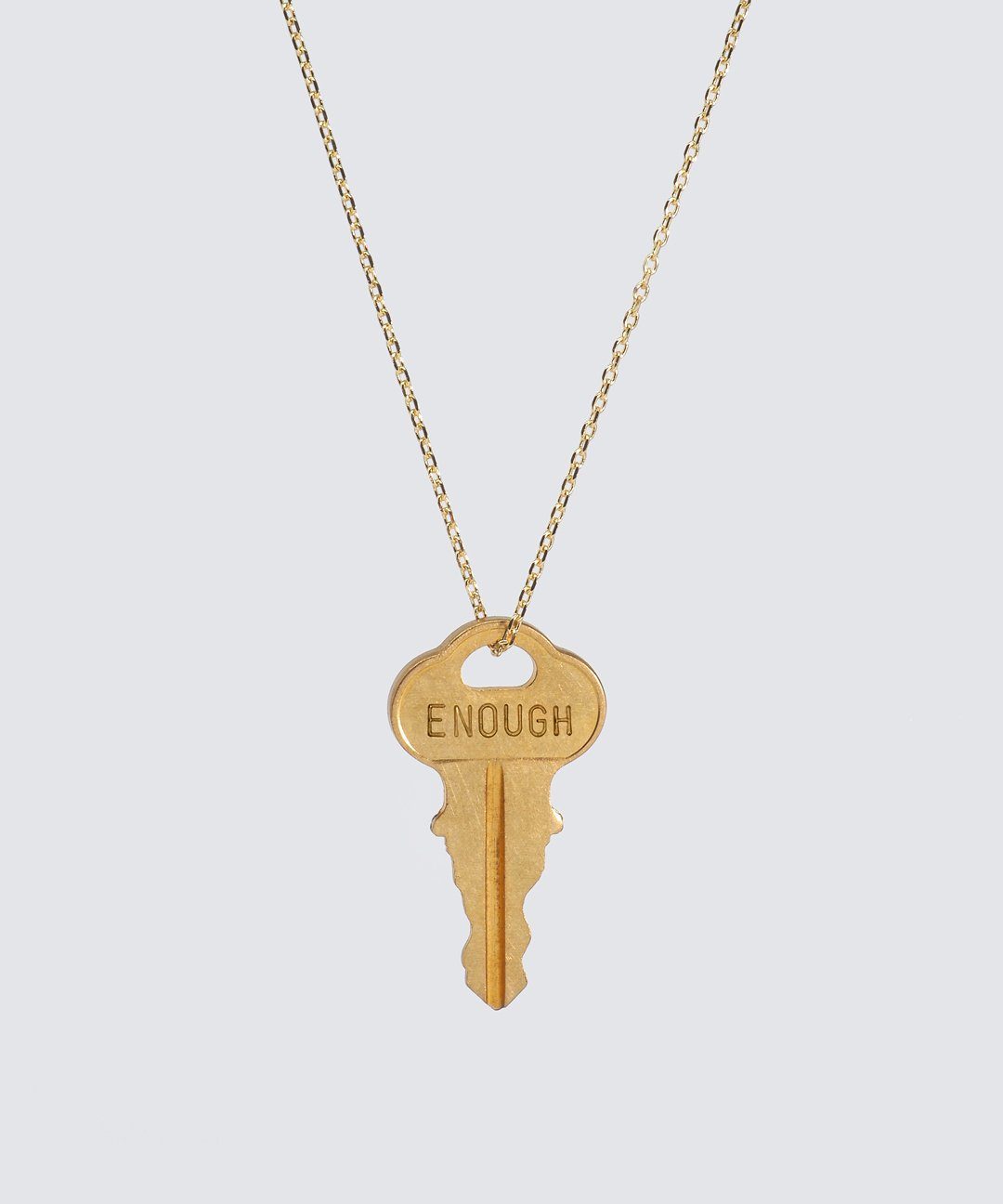 ENOUGH Dainty Key Necklace in Gold