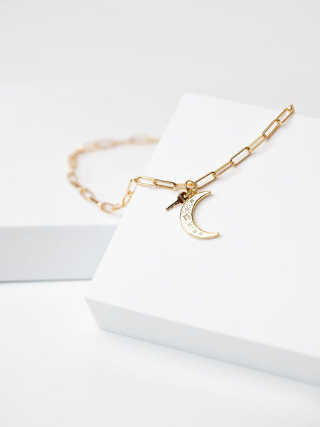 Moon Pendant + Mini Key Necklace – The Giving Keys