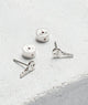 Mini Key Post Earrings Earrings The Giving Keys DREAM Silver