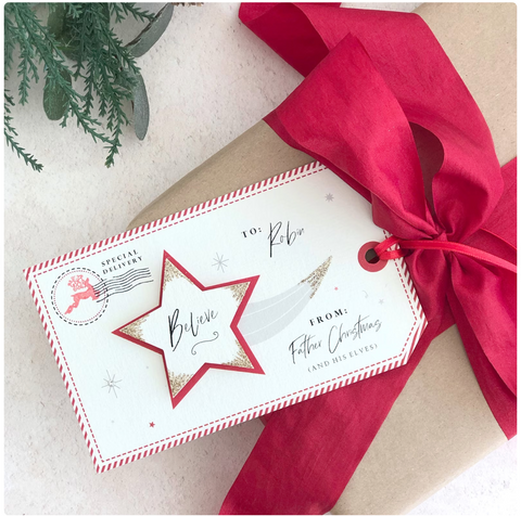 Utterly beautiful Christmas tags by ButtonBox Cards