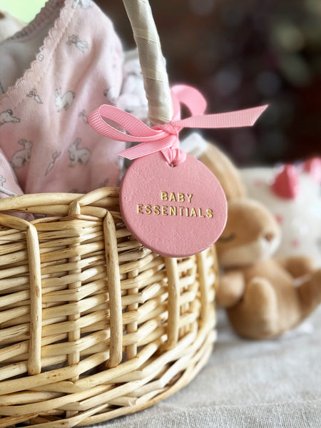 New Born Hamper tag