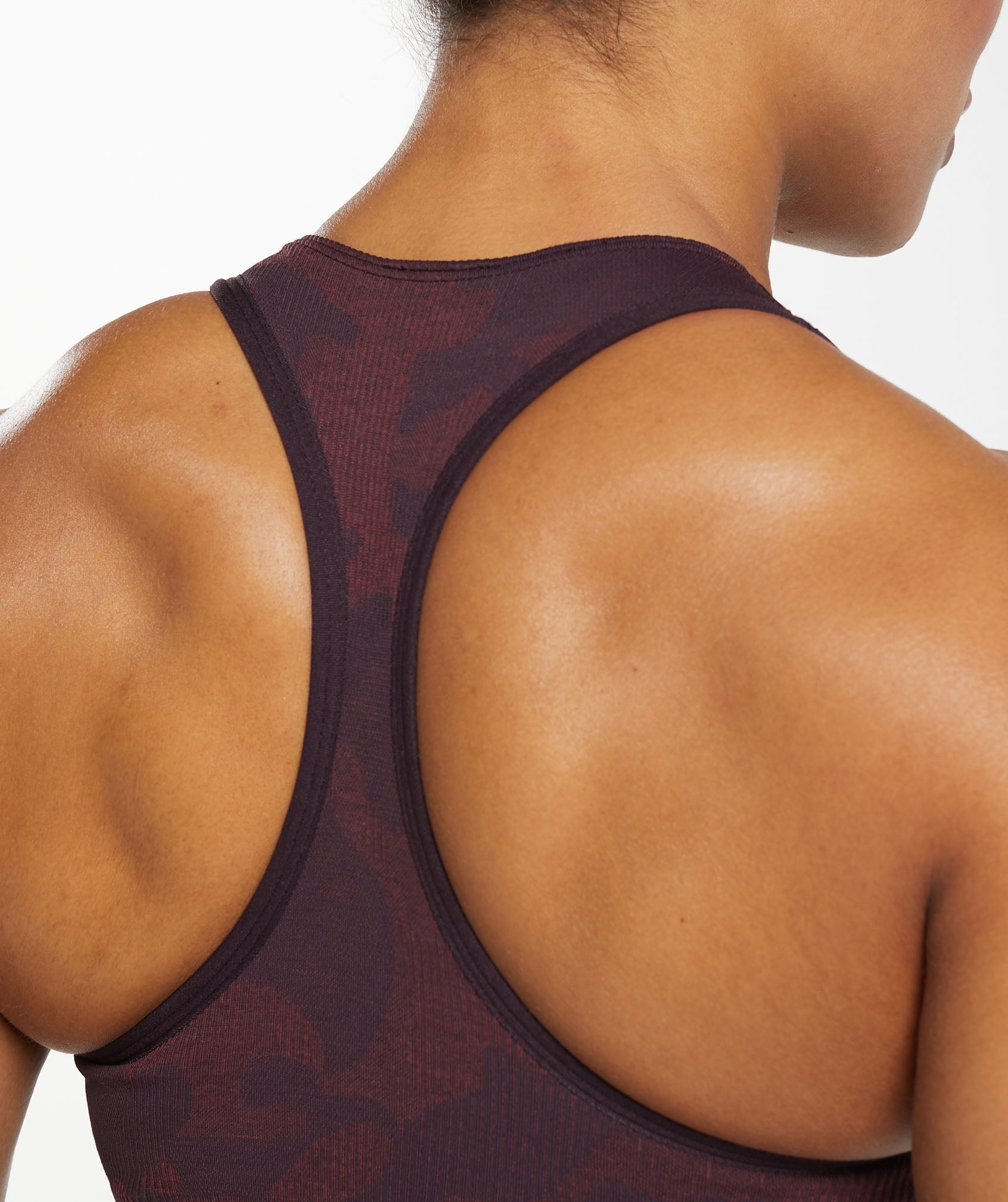 Adapt Camo Seamless Sports Bra in Plum Brown/Burgundy Brown - view 5