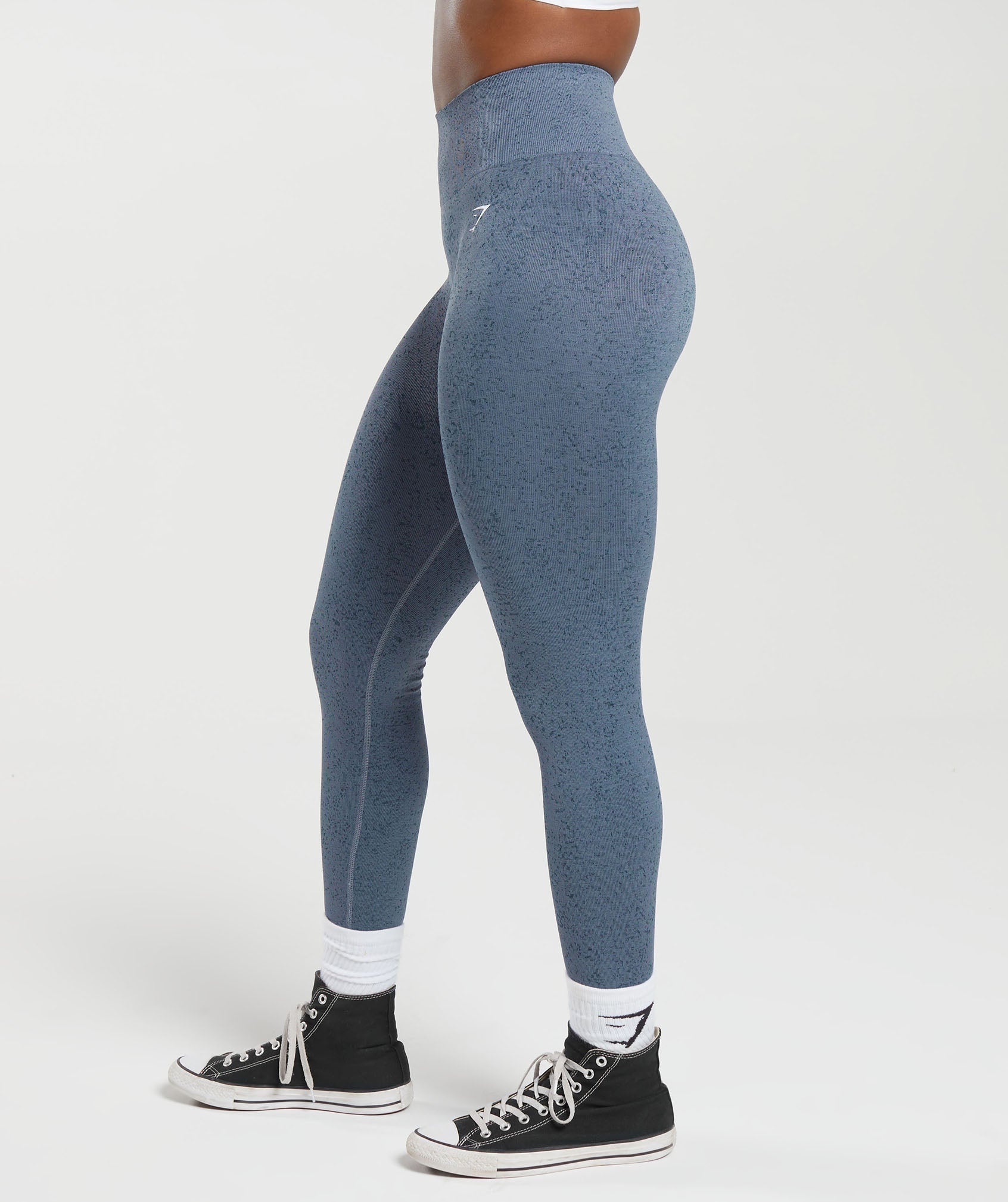 Adapt Fleck Seamless Leggings in Evening Blue - view 5