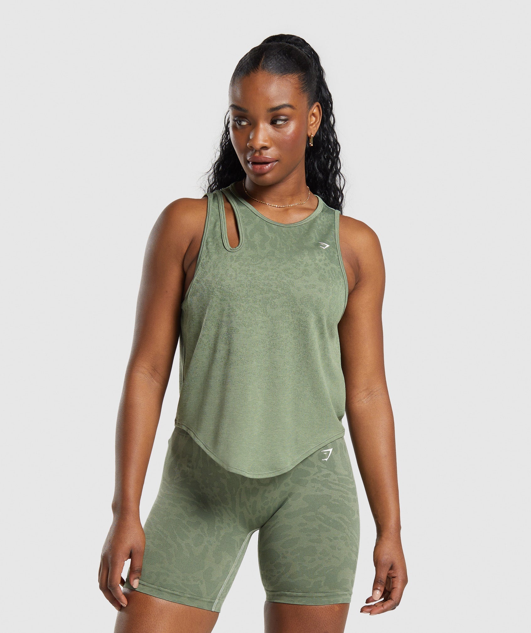 Adapt Safari Seamless Drop Arm Faded Tank