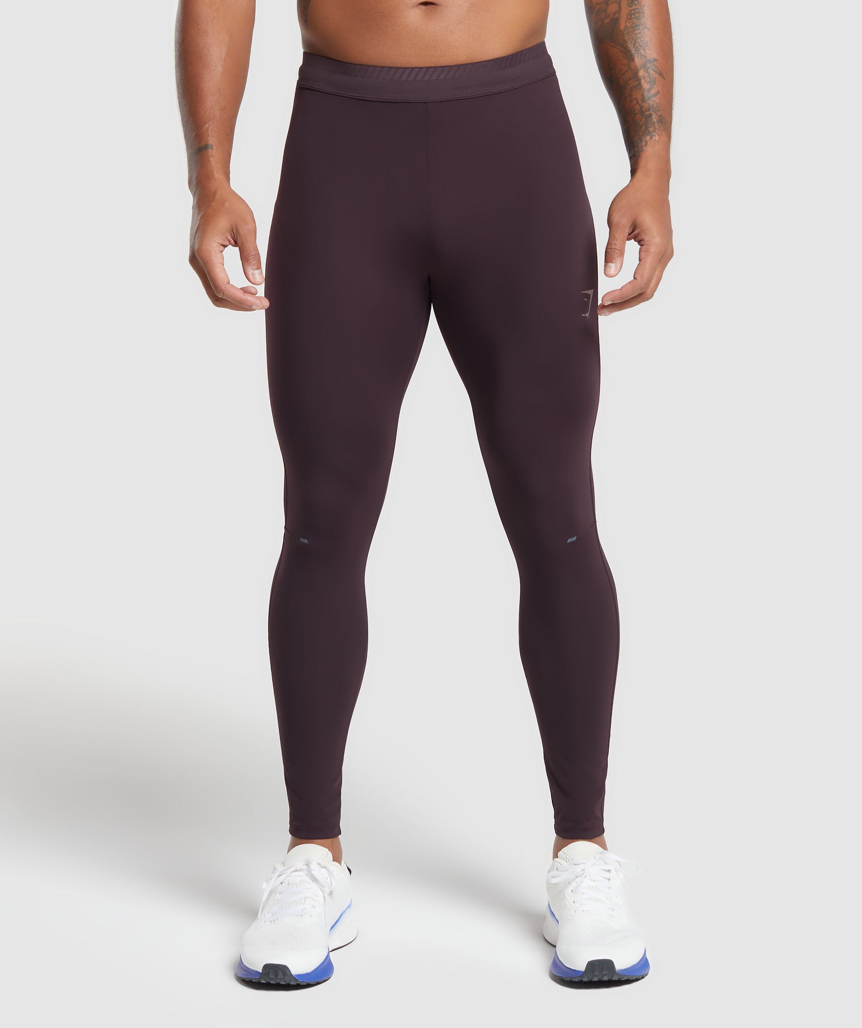 Apex Run Tights in Plum Brown - view 1