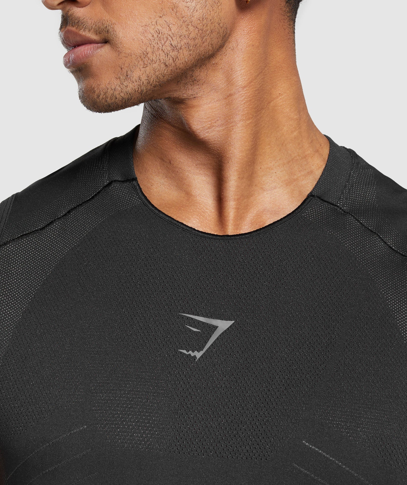 Apex Seamless Tank in Black/Dark Grey - view 6