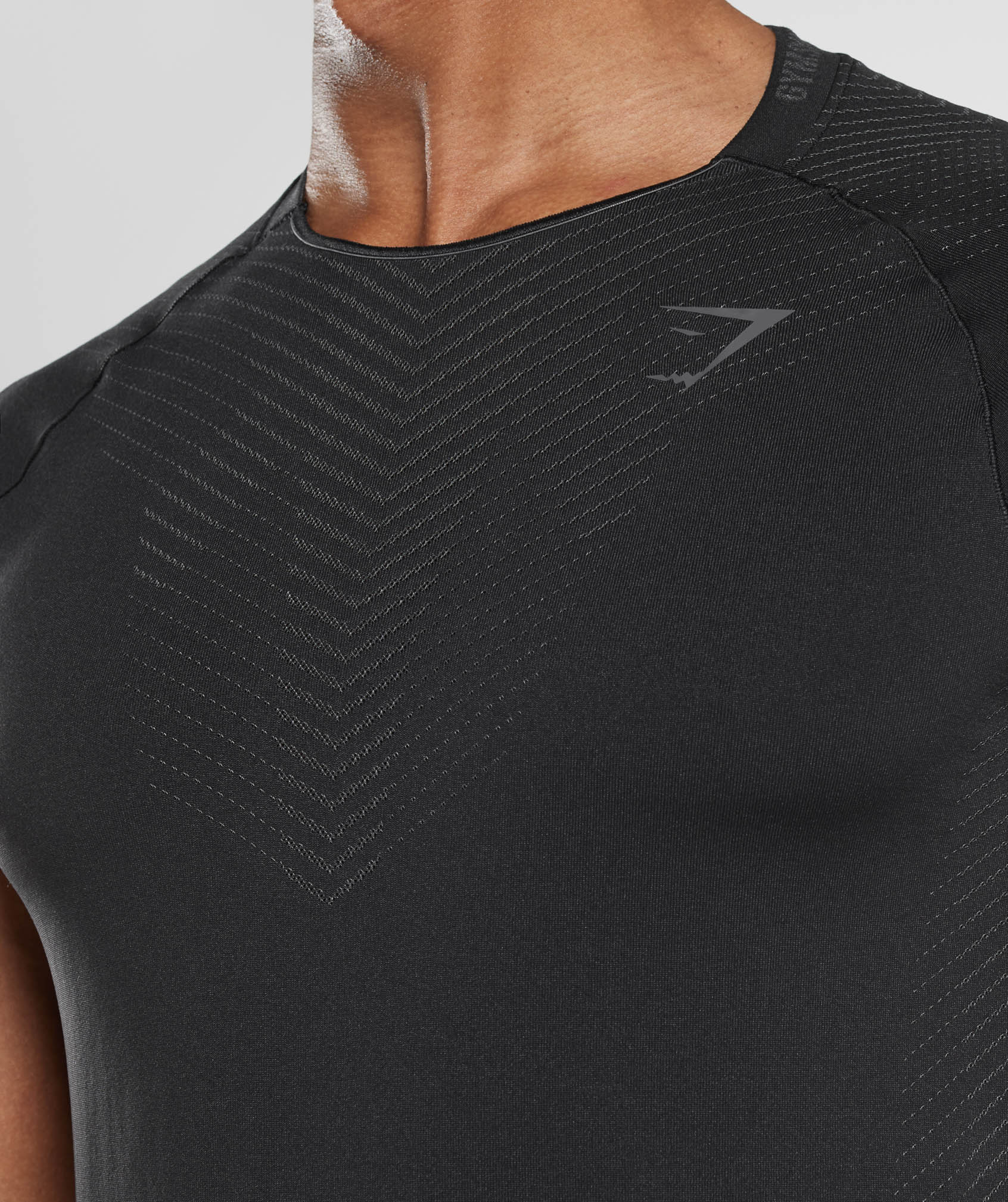 Apex Seamless T-Shirt in Black/Silhouette Grey - view 5