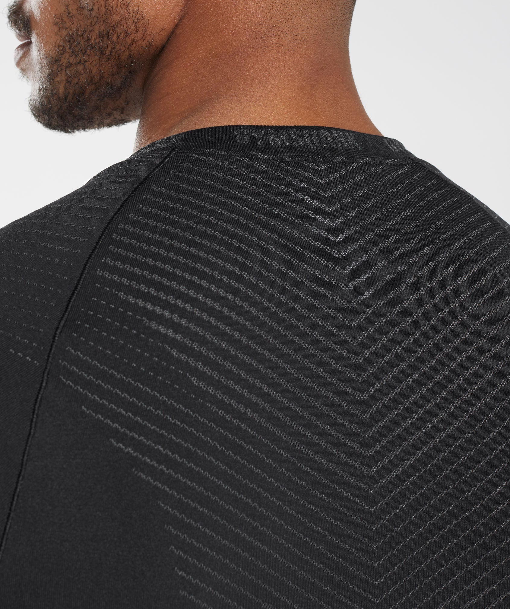 Apex Seamless T-Shirt in Black/Silhouette Grey - view 6