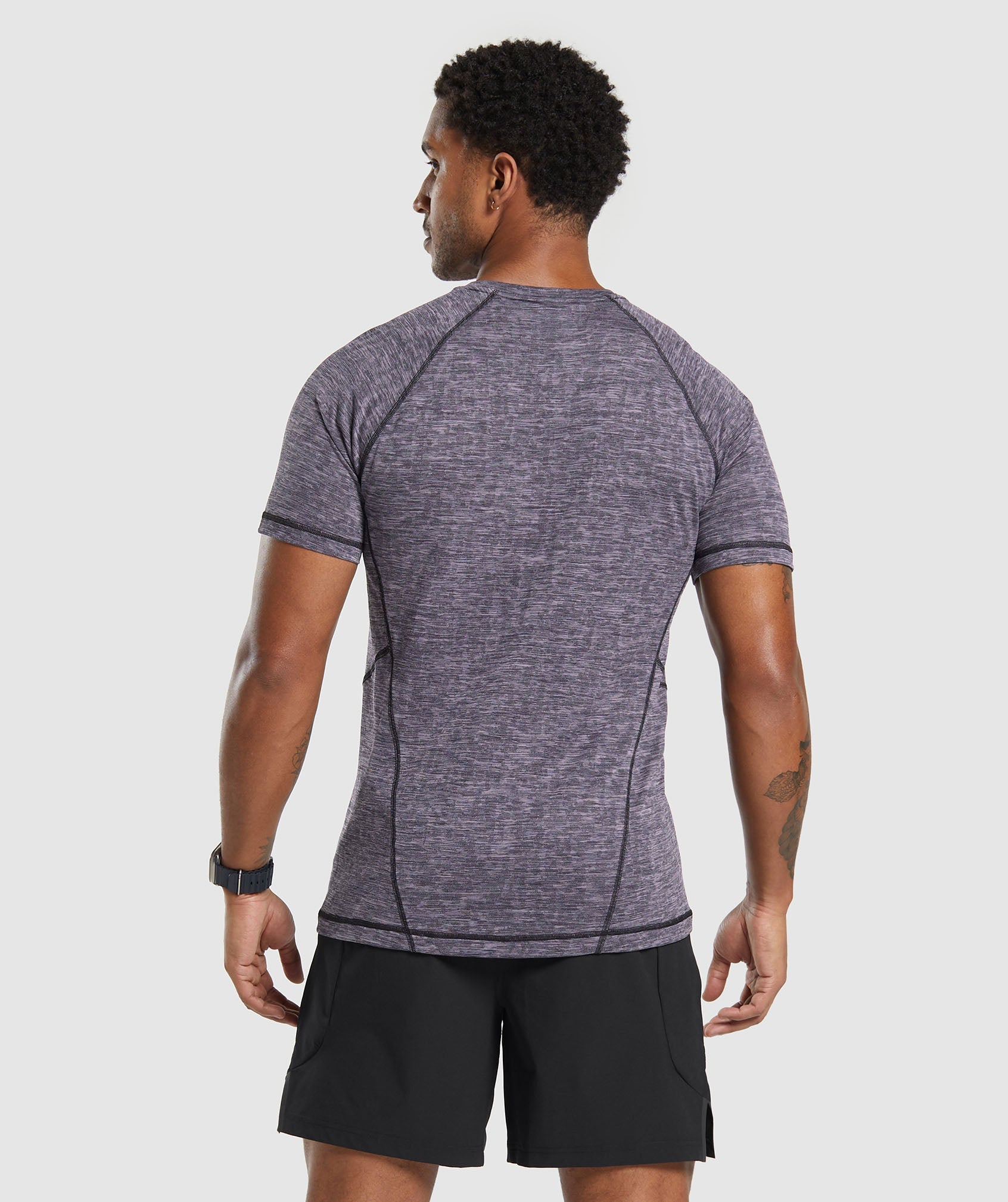 Apex T-Shirt in Fog Purple/Black - view 2