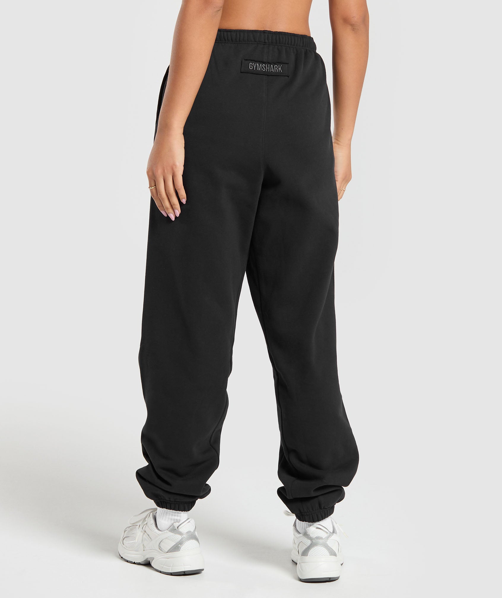 Fleece Joggers in Black - view 2