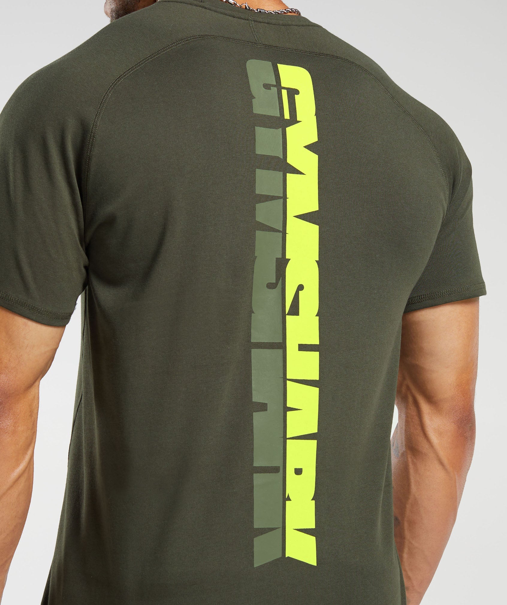 Bold T-Shirt in Deep Olive Green - view 6