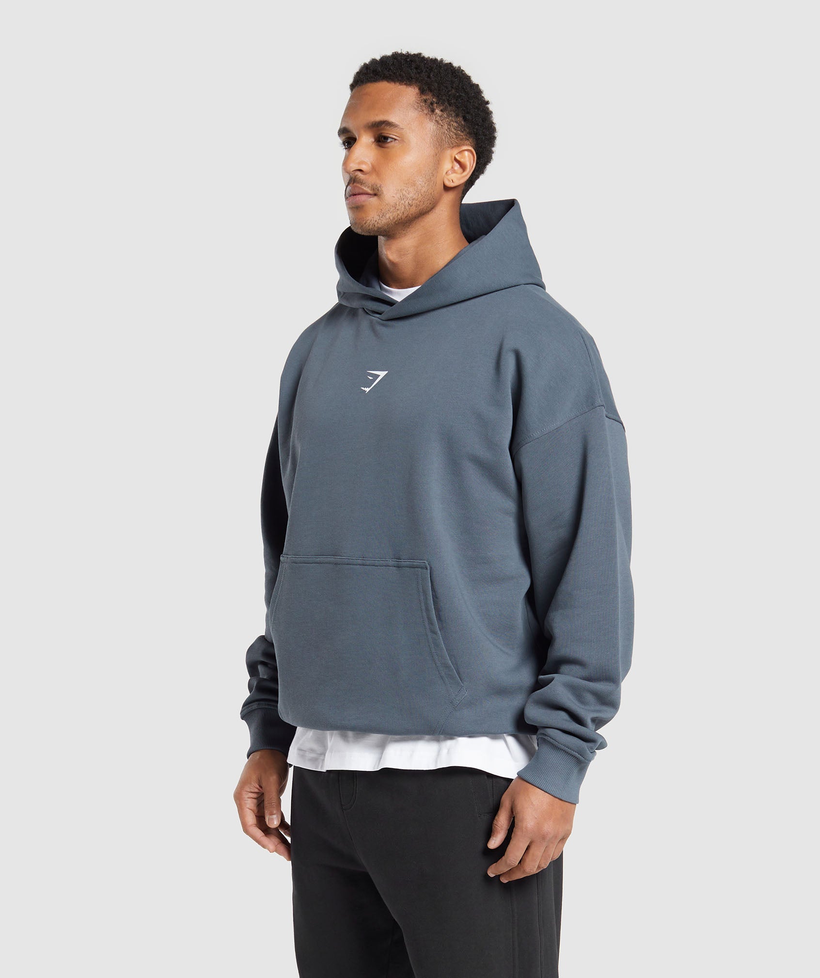 Built in the UK Hoodie in Titanium Blue - view 3