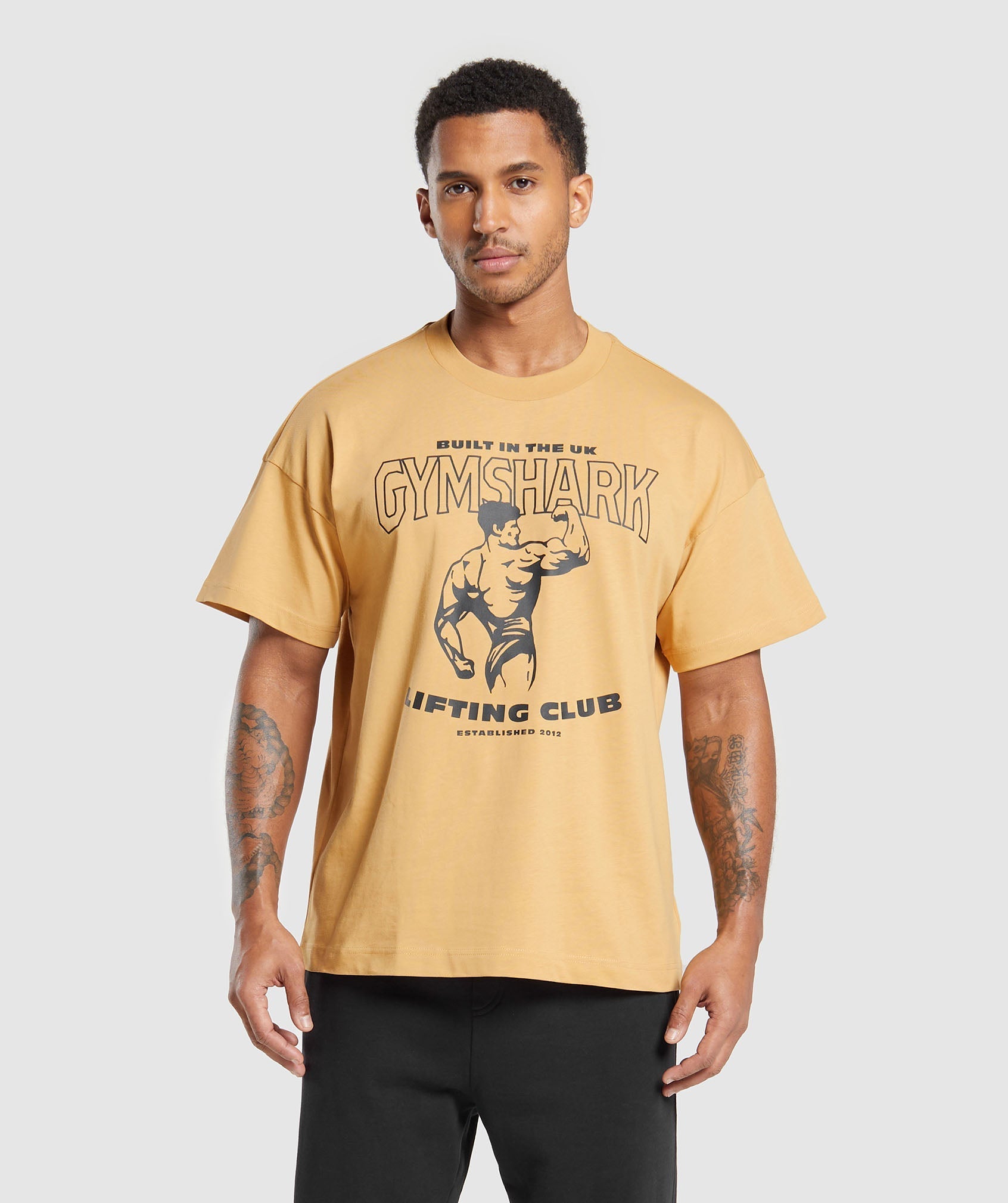 Built in the UK T-Shirt in Rustic Yellow